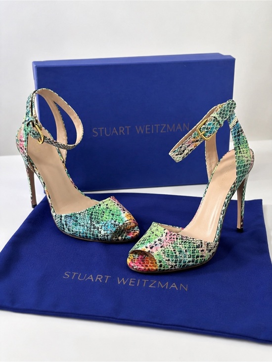 Stuart Weitzman Shoes - Stuart Weitzman Multicolored Snake Skin Pumps Size 9 Women’s Shoes Sandals